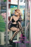 YFDOLL 163cm E-cup Yuxiang Head Full Silicion Sex Doll Black Strappy Outfit