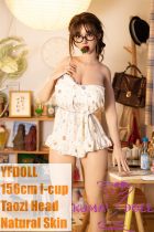YFDOLL 156cm I-cup Taozi Head Real Skin Texture Full Silicion Sex Doll Cute Pajama