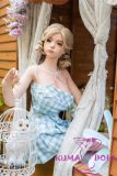 YFDOLL 162cm F-cup Yasheng Head Full Silicion Sex Doll Blue Plaid Skirt