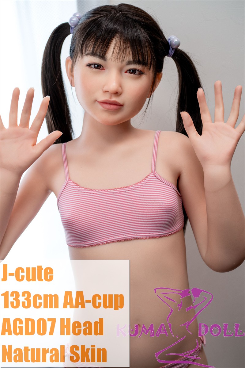 J-cute Doll 133cm AA-cup TPE Love Doll with Silicone Head AGD07 Sexy Realistic Japanese Style Sex Doll