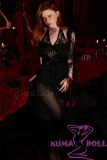 Real Lady Full Silicone Sex Doll 159cm H-cup R12 Hailey Head Black Lace Gown