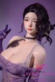 Seductive Asian head sex doll makeup