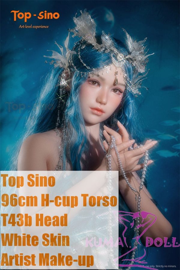 【Artist Makeup 】Top Sino Sex Doll 96cm G-cup T43b Misu head Artist Makeup Head RRS+ Makeup Selectable Mermaid Torso