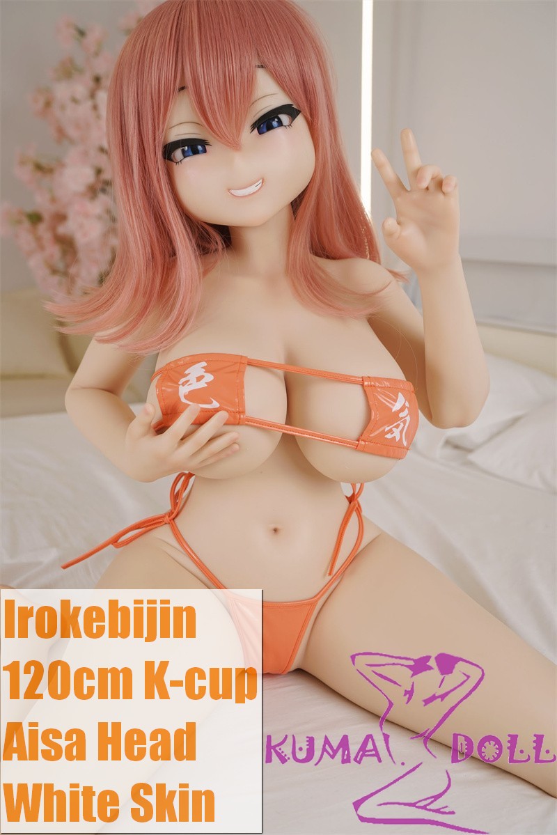 Irokebijin Full Silicone Sex Doll 120cm K-cup Aisa Head Huge Breasts Big Ass