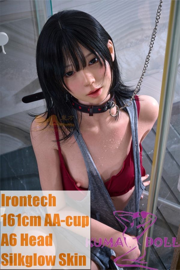 Irontech Oriental Doll 161Mcm AA-Cup Silicone Sex Doll A6 Kurumi Head  in Red Lingerie