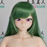 Irokebijin Full Silicone Sex Doll 110cm A-cup Aisa Head Flat Breasts