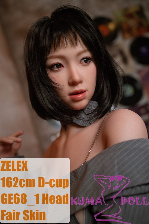 Zelex 162cm D-cup Full Size Lifelike Sex Doll with #GE68-1 Head Full Silicone