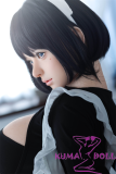 Firefly Diary 164cm G-cup Liuli Head Full Silicone Sex Doll With Body Make-up Maid Outfit