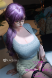 LACE DOLL 163cm H-cup 暮雪(Muxue) Head Sex Doll Body Material Customizable Purple Hair