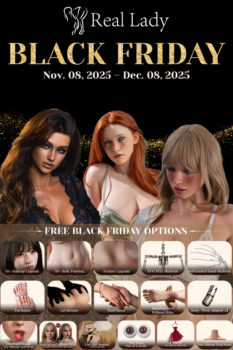 【2025.11.08-2025.12.08】Real Lady Black Friday Full Silicone Sex Doll promotion page