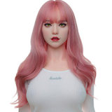 Real Lady Full Silicone Sex Doll 170cm/5ft6 C-cup Natural Skin R1 head in White Swimsuit