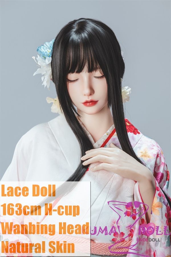 LACE DOLL 163cm H-cup 晚冰(Wanbing) Head Close Eye Version Sex Doll Body Material Customizable Japanese Kimono