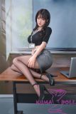 HSDoll 135cm C-cup M3 Head Full Silicone Anime Sex doll Office Secretary Cosplay