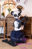 Real Girl 105cm panda head silicone doll