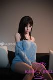 LACE DOLL 160cm C-cup Chimu Head Sex Doll Full Silicone Doll Blue Off-shoulder Dress