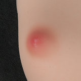 J-cute doll 133cm AA-cup AGD07 head (Yuhoshi Make-up) sex doll full silicone material in White Bodysuit with Red Backpack