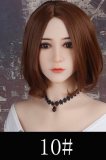 WM Doll Sex Doll 163cm H-cup #SS273 Silicone Head STPE Material Body in Black Striped Outfit