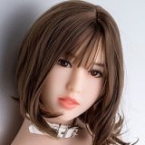 WM Doll Sex Doll 163cm H-cup #SS273 Silicone Head STPE Material Body in Black Striped Outfit