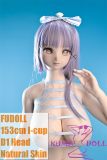 FUDOLL Sex Doll 153cm/5ft I-cup D1 Hard Silicone head High-grade Full silicone Doll Purple Hair