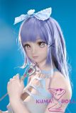 I-cup full silicone doll purple hair