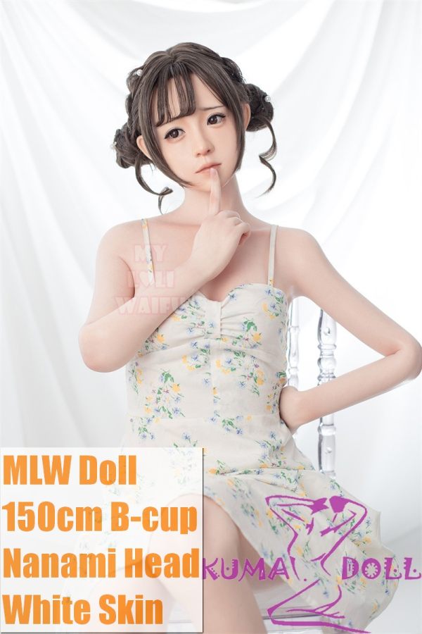 MLW Doll Full Silicone Sex Doll 150cm B-cup Nanami Head in White Floral Dress