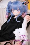 Black hoodie anime doll standing pose