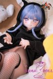 MOZU DOLL 115cm Apoleia Head Rarity Tier A Silicone Head with Light Weight TPE Body Hatsune Miku Rabbit Hole Cosplay Doll Black Hoodie