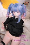 MOZU DOLL 115cm Apoleia Head Rarity Tier A Silicone Head with Light Weight TPE Body Hatsune Miku Rabbit Hole Cosplay Doll Black Hoodie