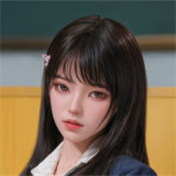 HSDoll 135cm C-cup M4 Head Full Silicone Anime Sex doll Pink Plaid JK Outfit