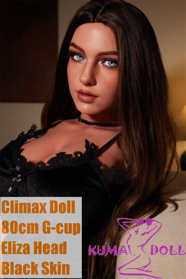 Climax Doll CLM Ultra Light Weight 80cm G-Cup Eliza Head Full Silicone Sex Torso in Black Lingerie
