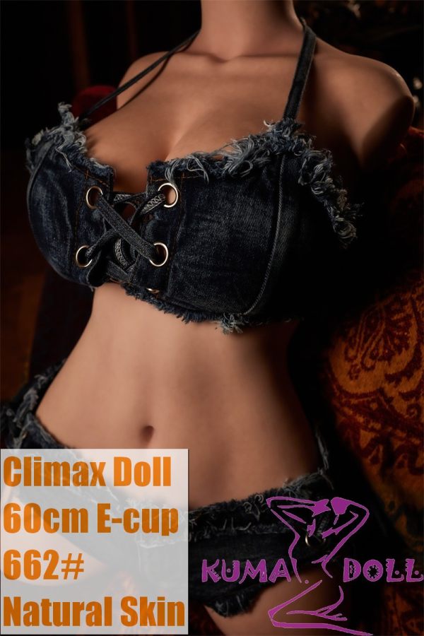 Climax Doll CLM Ultra Light Weight 60cm E-Cup Full Silicone Sex Torso in Denim Outfit