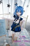 Anime Sex Doll 85cm Nanako Head Blue Hair Lifelike Look
