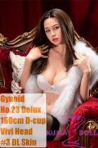 Gynoid No.23R 160cm D-Cup Silicone Sex Doll Vivi Head Deluxe/Basic Sitting on Luxurious Chair