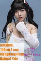 MMXDOLL 156cm E-cup Menghan Head Full Silicone Sex Doll in Light Blue Bikini