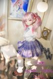 Pink-haired MW Girl 115cm anime doll with detailed Mian head makeup