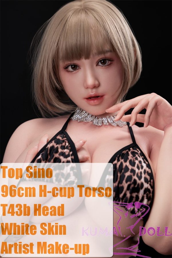 【Artist Makeup 】Top Sino Sex Doll 96cm G-cup T46 Misu Head  Artist Makeup in Leopard Bikini