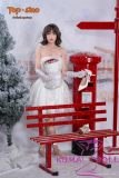 【Artist Makeup 】Top Sino Doll 160cm I-cup T42b Head Artist Makeup Head RRS+ Makeup selectable Seamless Body White Wedding Dress
