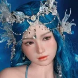 【Artist Makeup 】Top Sino Doll 160cm I-cup T42b Head Artist Makeup Head RRS+ Makeup selectable Seamless Body Black Dress