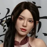 【Artist Makeup 】Top Sino Doll 160cm I-cup T42b Head Artist Makeup Head RRS+ Makeup selectable Seamless Body Black Dress