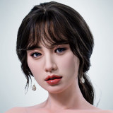 Gynoid No.23R 160cm D-Cup Silicone Sex Doll Vivi Head Deluxe/Basic in Black Lace Dress