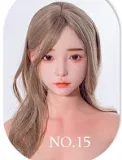 SHEDOLL 140cm/4ft6 head LuoXiaoxi normal breast head love doll body material customizable