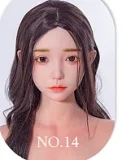 SHEDOLL 140cm/4ft6 head LuoXiaoxi normal breast head love doll body material customizable
