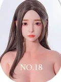 SHEDOLL 140cm/4ft6 head LuoXiaoxi normal breast head love doll body material customizable