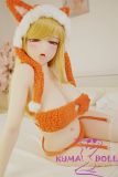 Irokebijin S-TPE Sex Doll 150cm E-cup Arisa Head Big Breasts in Orange Plush Lingerie