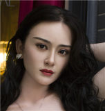 FANREAL 111cm F-cup Full Size Lifelike Silicone Sex Torso with Maria Head Real Skin Texture in Black Lingerie