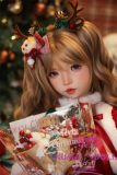 SHEDOLL 152cm AA-Cup Luoxiaoxi Head Full Silicone Sex Doll Sweet Christmas Style