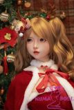 SHEDOLL 152cm AA-Cup Luoxiaoxi Head Full Silicone Sex Doll Sweet Christmas Style