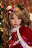 SHEDOLL 152cm AA-Cup Luoxiaoxi Head Full Silicone Sex Doll Sweet Christmas Style