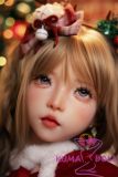 SHEDOLL 152cm AA-Cup Luoxiaoxi Head Full Silicone Sex Doll Sweet Christmas Style