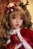 SHEDOLL 152cm AA-Cup Luoxiaoxi Head Full Silicone Sex Doll Sweet Christmas Style